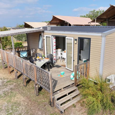 Stacaravan 6 personen - MOBIL HOME PREMIUM ZONDAG 3 SLAAPKAMERS