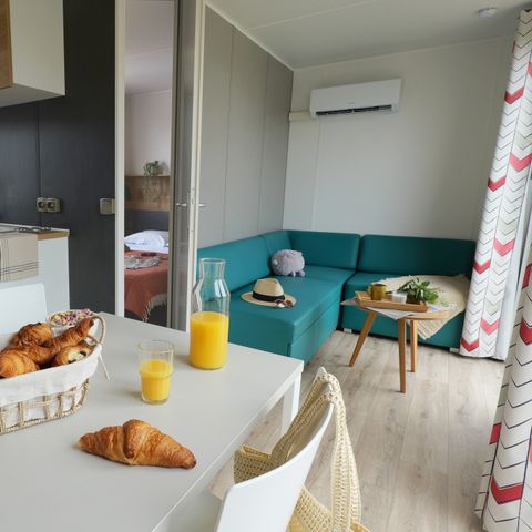 Stacaravan 6 personen - MOBIL HOME PREMIUM ZONDAG 3 SLAAPKAMERS