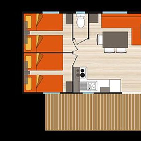 CASA MOBILE 6 persone - CASA MOBILE STANDARD SABATO 3 CAMERE