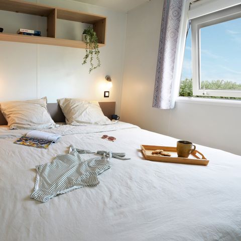 Stacaravan 4 personen - Stacaravan Premium - Uitzicht op zee - 2 Slaapkamers
