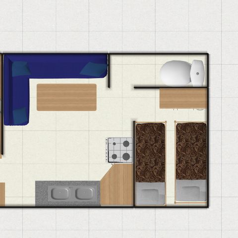 BUNGALOW 4 personas - Super Bambi 2 dormitorios