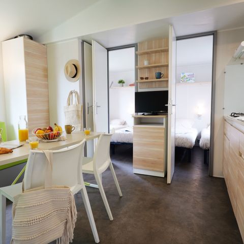 Stacaravan 8 personen - Grand Confort - 3 slaapkamers