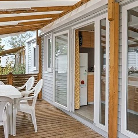 MOBILE HOME 6 people - Comfort XL | 3 Bedrooms | 6 Pers | Raised terrace | Air conditioning