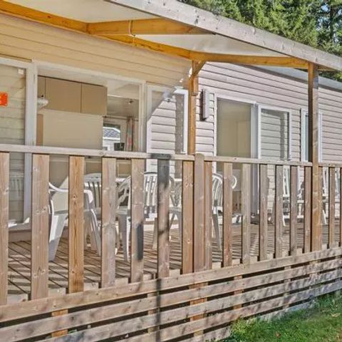 MOBILHOME 6 personas - Confort | 3 Dormitorios | 6 Pers | Terraza elevada | Aire acondicionado