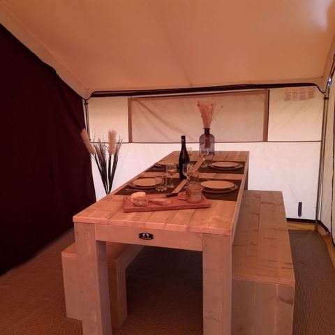 TENDA IN TELA E LEGNO 4 persone - TENDA SAFARI (SENZA SERVIZI IGIENICI)