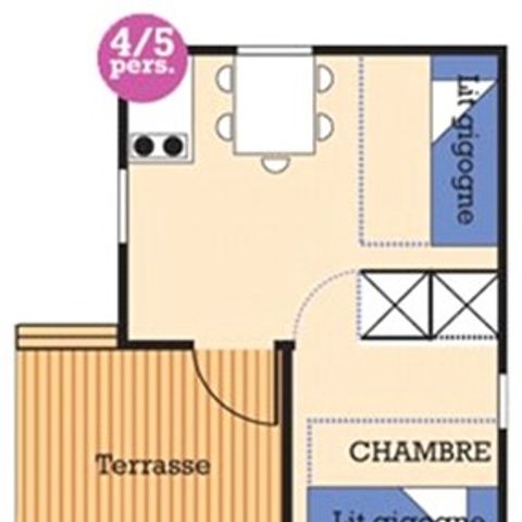 CHALET 5 persone - (senza servizi igienici)
