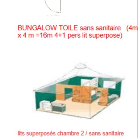 Tente 5 personnes - sans sanitaires