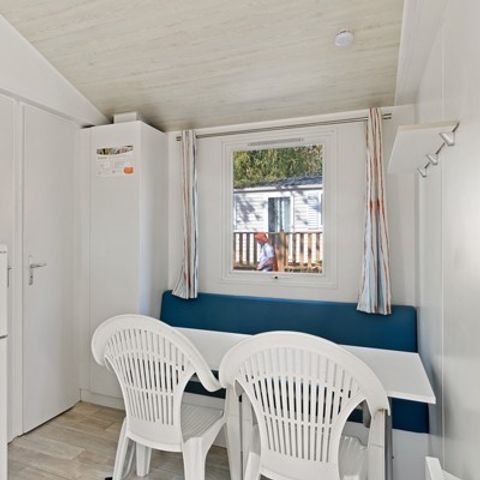 Mobilheim 4 Personen - Comfort XL | 2 Zi. | 4 Pers. | Nicht überdachte Hochterrasse