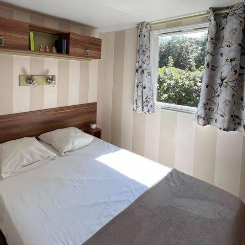 Mobilheim 5 Personen - Classic XL | 2 Zi. | 4/5 Pers. | Erhöhte Terrasse | 2 Bäder | TV