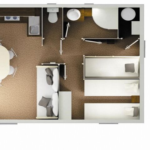 CHALET 4 people - Chalet | Classic XL | 2 Bedrooms | 4 Pers. | Raised terrace