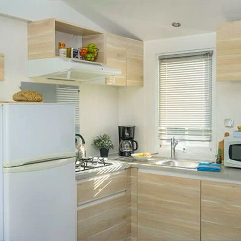 Stacaravan 6 personen - Mobile-home | Comfort | 2 Slaapkamers | 4/6 Pers. | Verhoogd terras | Airconditioning.