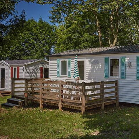 Mobile home 3 persons - Mobil-home | Classic | 2 Bedrooms | 3 Pers. | Uncovered raised terrace | 1 bathroom