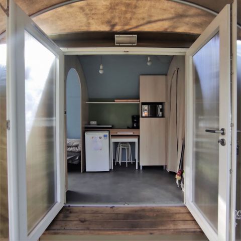 Canvas and wooden tent 4 persons - COCO, without sanitary facilities