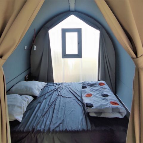 Canvas and wooden tent 4 persons - COCO, without sanitary facilities