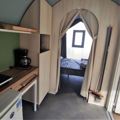 Canvas and wooden tent 4 persons - COCO, without sanitary facilities