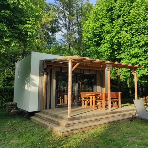 Mobile home 3 persons - Hotel 1 room (bed 160 + bench) DIM/DIM