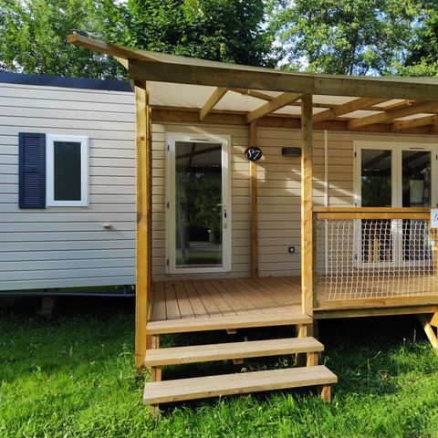 Stacaravan 6 personen - Comfort (2 slaapkamers + 1 slaapbank) DIM/DIM