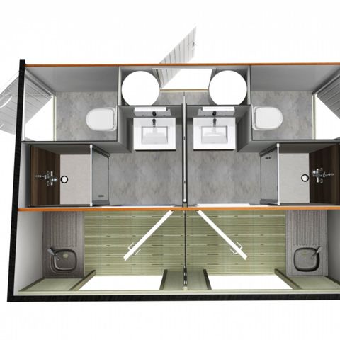 Pitch - PREMIUM - Private bathroom with on-site key