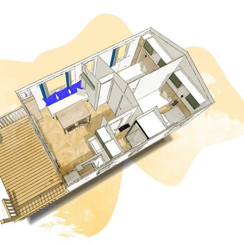 Mobile home 4 persons - CONFORT (2ch) SAM/SAM