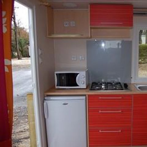 Mobilheim 2 Personen - Mobilheim Standard 18 - 24m² - 1 Schlafzimmer - überdachte Terrasse + TV* 2 pers.
