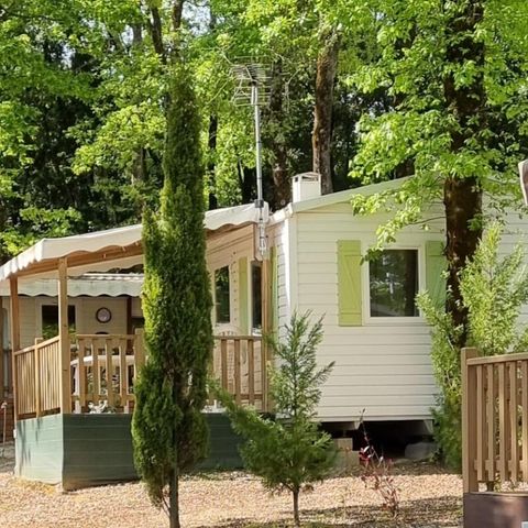 Mobilheim 2 personen - Mobilheim Standard 18 - 24m² - 1 Schlafzimmer - überdachte Terrasse + TV* 2 pers.