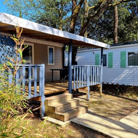 Mobilheim 6 Personen - Komfort 22-28m² - 2 Zimmer - überdachte Terrasse + TV*.