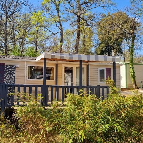 Mobilheim 8 Personen - Komfort 24-34m² - 3 Schlafzimmer - überdachte Terrasse + TV*.