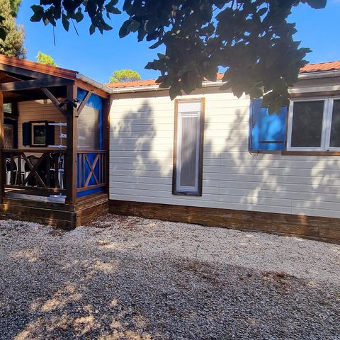 CHALET 6 persone - 58m² - 3 camere da letto - 2 bagni - terrazza coperta + aria condizionata + TV + LV + forno* + forno