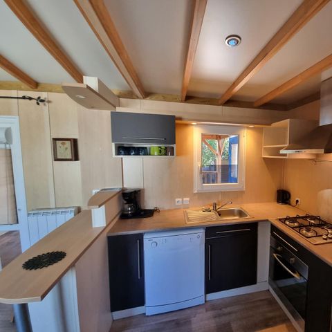 CHALET 6 persone - 58m² - 3 camere da letto - 2 bagni - terrazza coperta + aria condizionata + TV + LV + forno* + forno