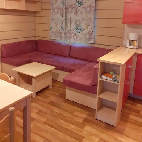 MOBILHOME 8 personas - Estándar 24-34m² - 3 habitaciones - terraza cubierta + TV