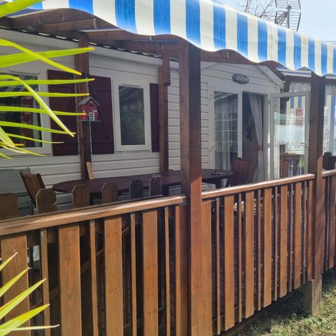 MOBILHOME 8 personas - Mobilhome Confort 24-34m² - 3 habitaciones - terraza cubierta + TV 6/8 pers