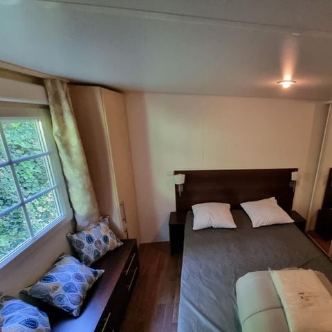 MOBILHOME 6 personnes - Mobilhome Premium 22-28m² - 2 chambres + TV + Terrasse couverte & draps jetables fournis 4/6 pers