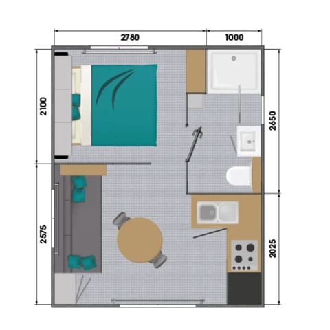 MOBILHOME 2 personnes - Mobile-home ATOLL**** 2 personnes