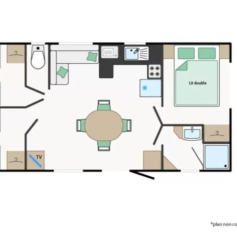 CASA MOBILE 6 persone - RECIF*** casa mobile 6 posti letto