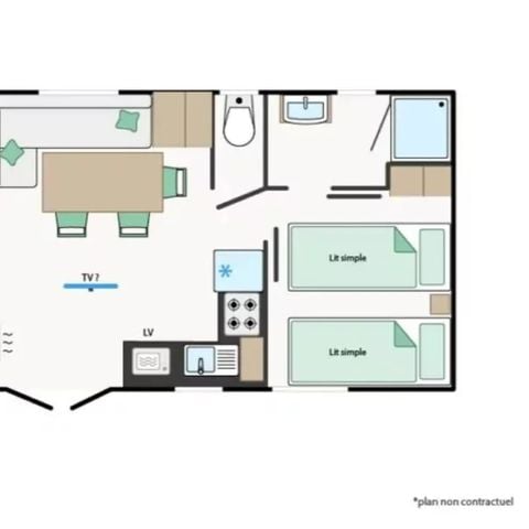 MOBILHOME 4 personas - Mobil-home PREMIUM OPALE**** 4 Personas