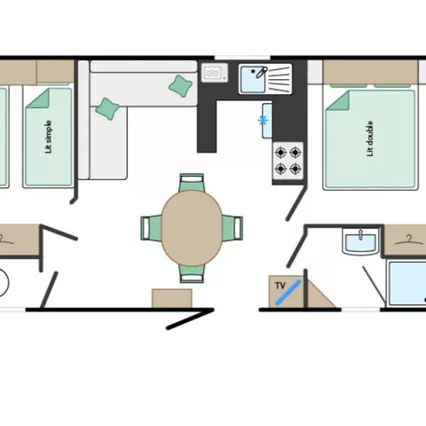 MOBILHOME 4 personas - Mobil-Home MARIN*** 4 plazas