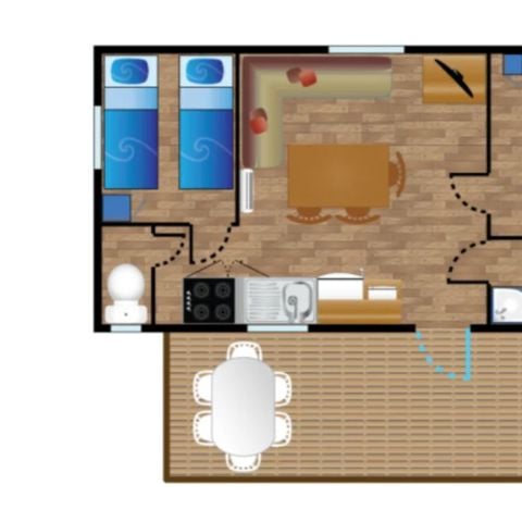 MOBILHOME 4 personnes - Mobile-home LAGON**** 4 personnes