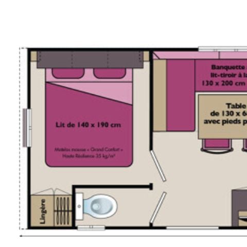 Stacaravan 4 personen - Stacaravan ABYSSE****