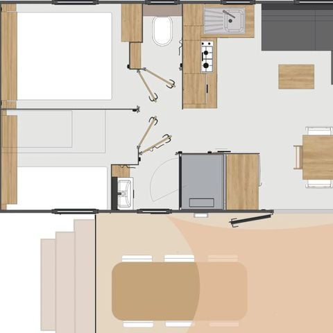 MOBILHOME 8 personas - Casa móvil CORAIL**** capacidad para 8 personas