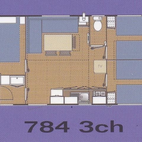 Mobile home 6 persons - O'phea 784 (2013) 6 pers air-conditioning