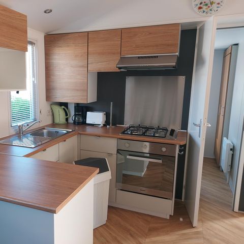 Stacaravan 4 personen - Premium Panda - 2 slaapkamers - 2 doucheruimtes