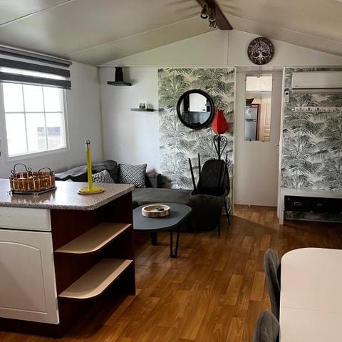 CASA MOBILE 6 persone - Comfort 40m² (3bed- 6 pers) -con terrazza + bagno + lavatrice + aria condizionata + plancha+ mobili da giardino