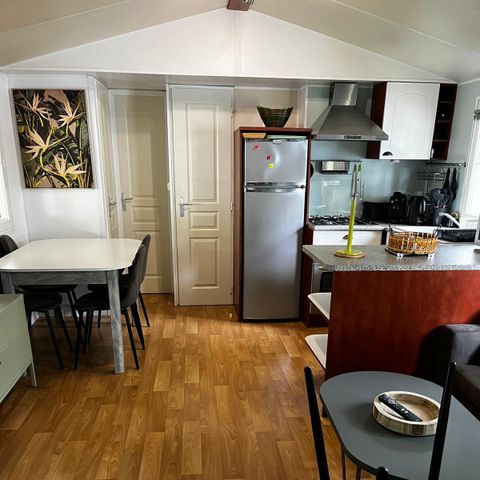 CASA MOBILE 6 persone - Comfort 40m² (3bed- 6 pers) -con terrazza + bagno + lavatrice + aria condizionata + plancha+ mobili da giardino