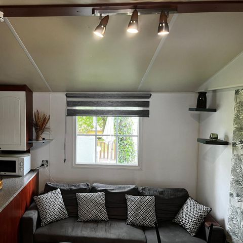 MOBILHOME 6 personas - Comfort 40m² (3bed- 6 pers) -con terraza + baño + lavadora + aire acondicionado + plancha+ muebles de jardín