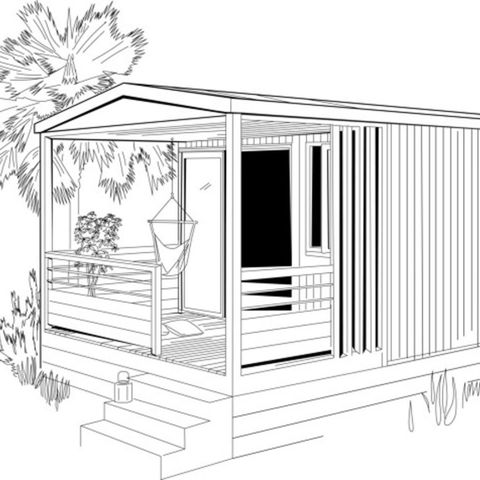 Stacaravan 6 personen - Living