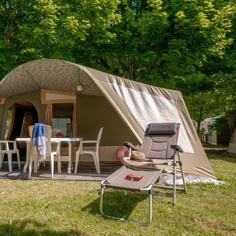 Zelt 6 personen - Zelt Nature - 2 Zimmer (ohne Sanitäranlagen)