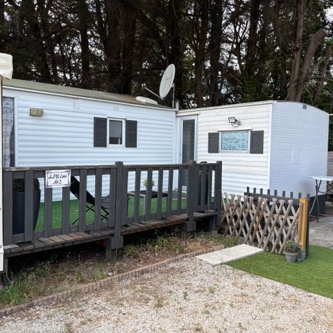 Mobilhome 8 personnes - Mobil-home atypique (JF 02) - 4 chambres - 2 salles de bain - Cuisine d’été équipée 8 pers