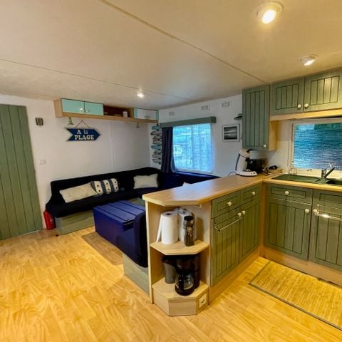 MOBILHOME 8 personnes - Mobil-home atypique (JF 02) - 4 chambres - 2 salles de bain - Cuisine d’été équipée 8 pers