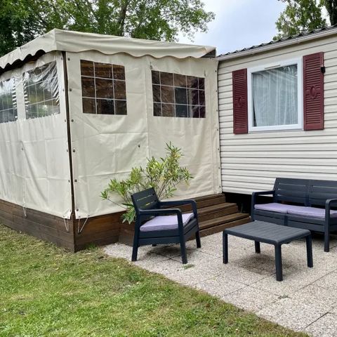 BUNGALOW 6 personnes - Mobil-home (JF 64) - 3 chambres - 2 salles de bain - Climatisation 6 pers