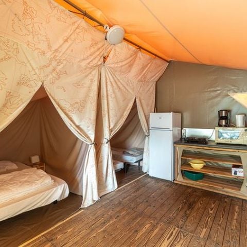 CANVAS AND WOOD TENT 4 people - Lodge tent 2 bedrooms 4 people